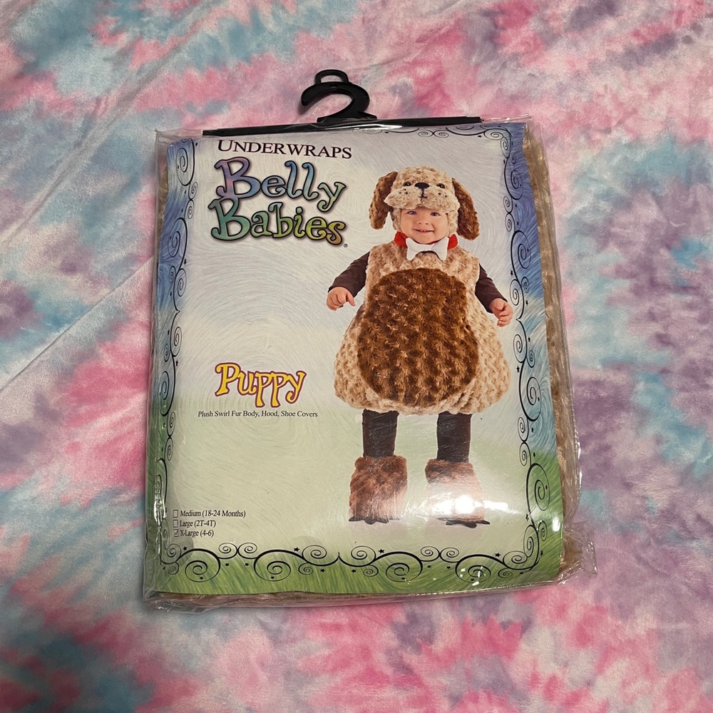 Little kid belly babies puppy costume XL 4-6